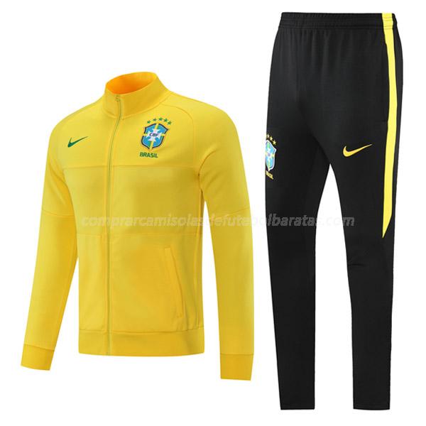 casaco brasil 08g57 amarelo 2021-22