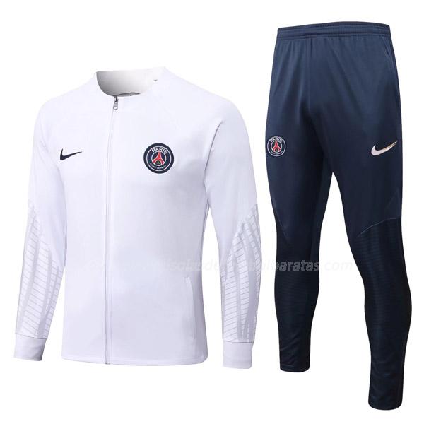 casaco paris saint germain branco 2022-23