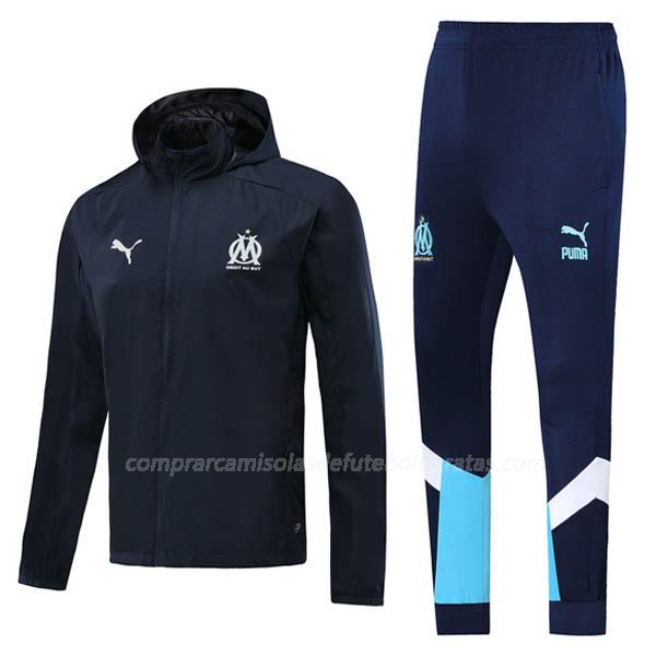 casaco windrunner olympique de marsella azul escuro 2020