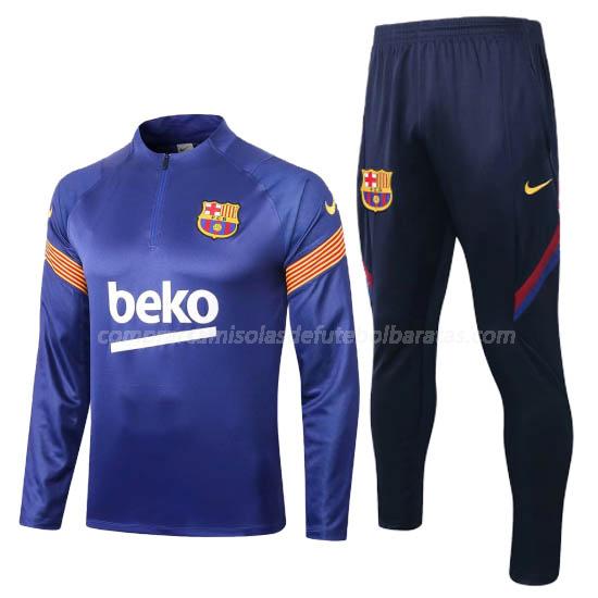sweatshirt barcelona azul 2020-21