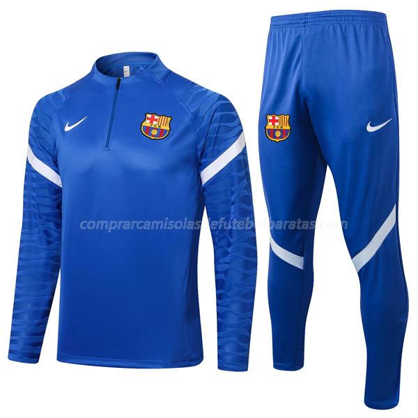 sweatshirt barcelona fcb1 azul 2021-22