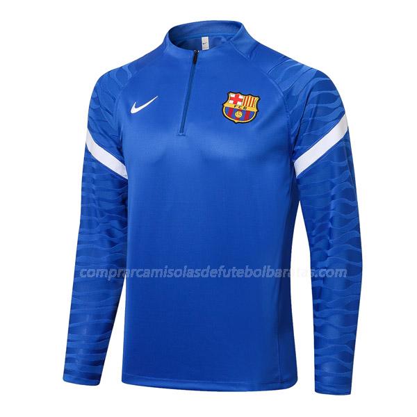 sweatshirt barcelona top azul 2021-22
