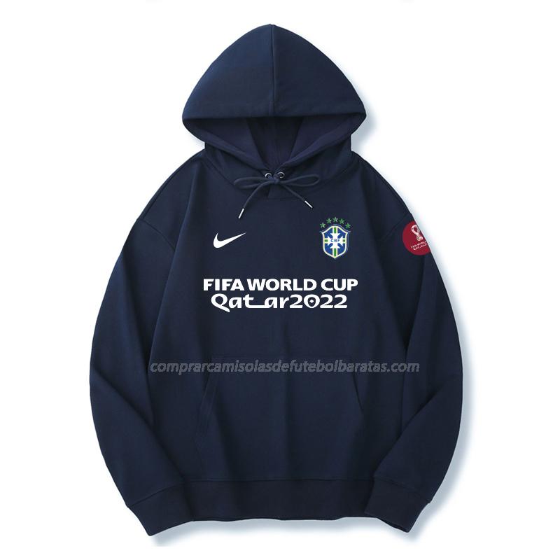 sweatshirt com carapuço brasil copa do mundo 221125a1 azul 2022