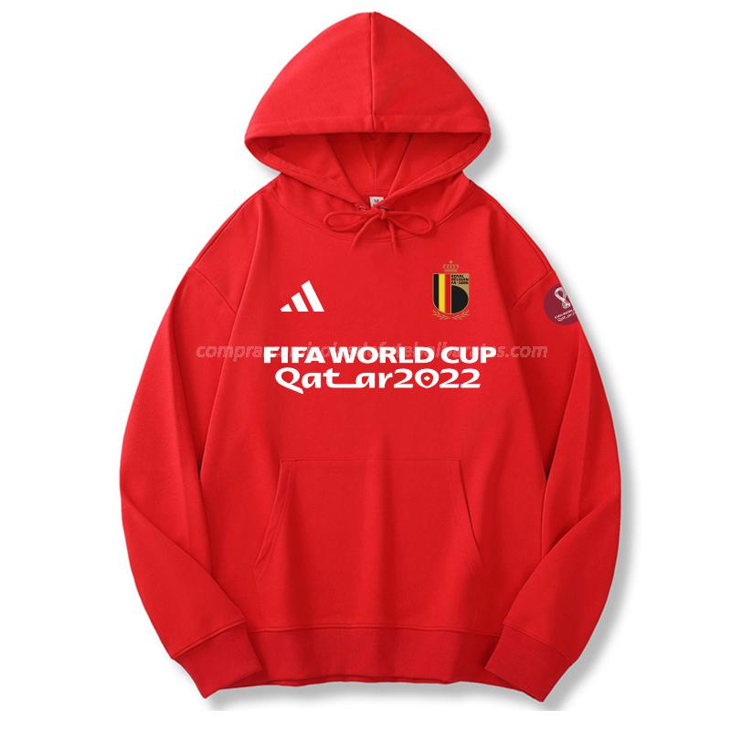 sweatshirt com carapuço bélgica copa do mundo 221125a1 vermelho 2022