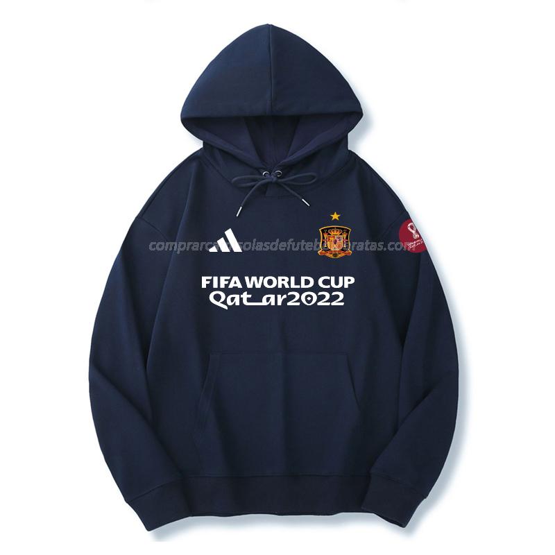 sweatshirt com carapuço espanha copa do mundo 221125a1 azul 2022