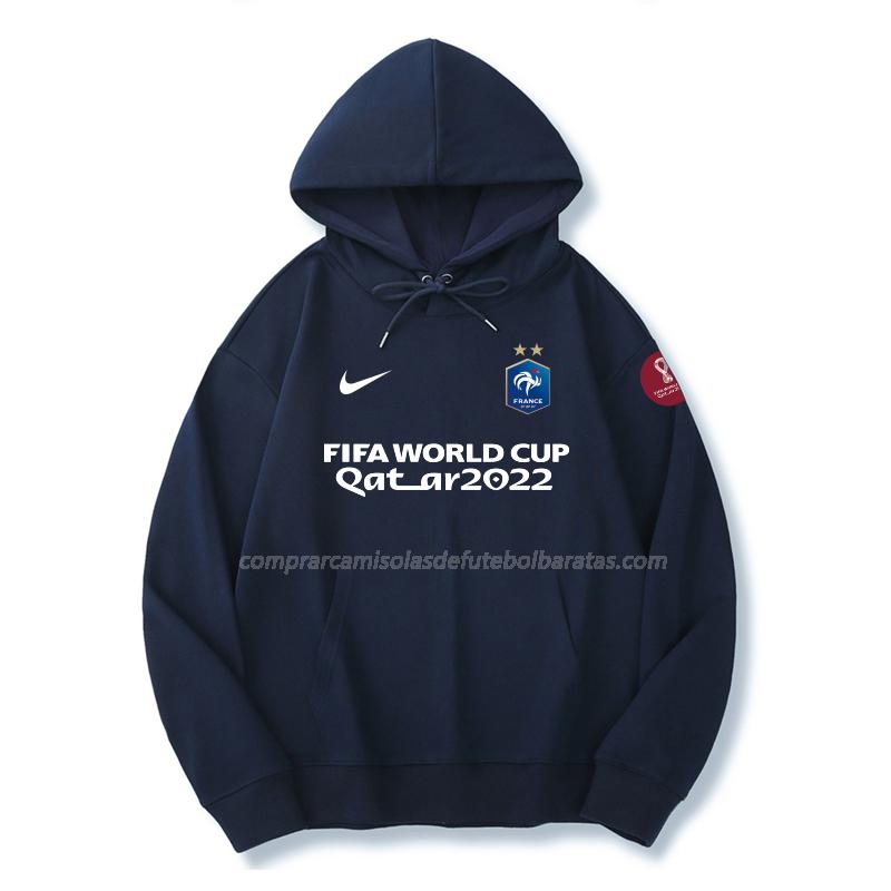 sweatshirt com carapuço frança copa do mundo 221125a1 azul 2022