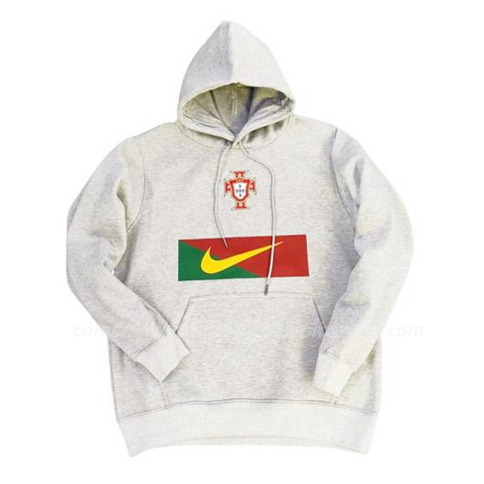 sweatshirt com carapuço portugal 221025a1 cinzento 2022-23