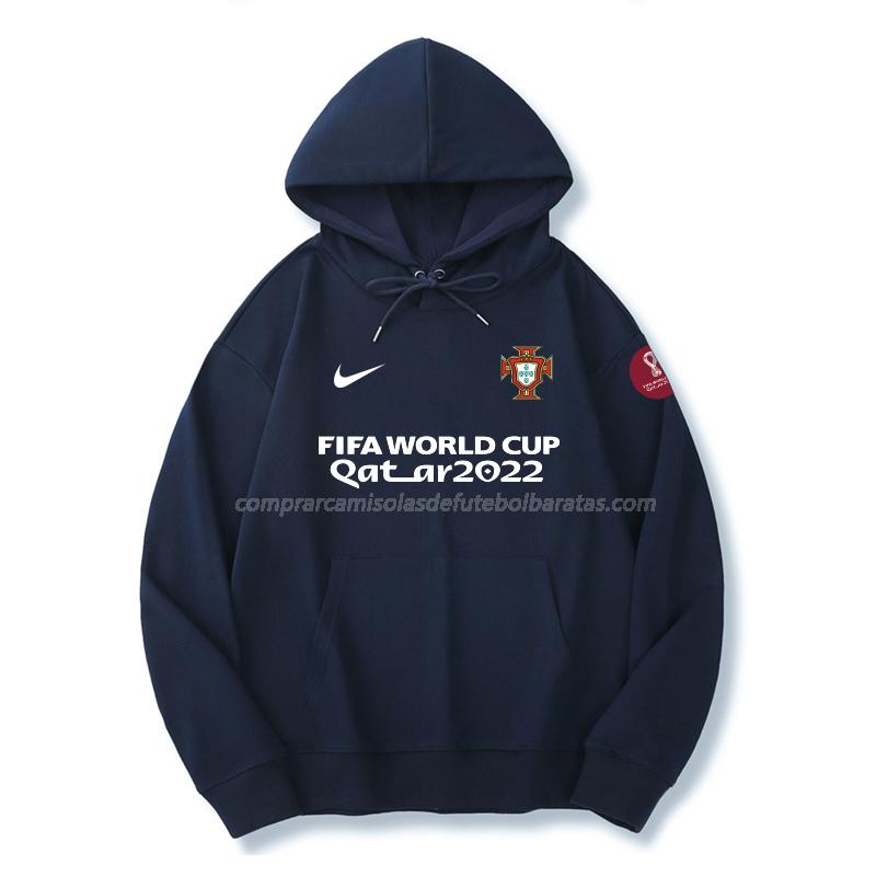 sweatshirt com carapuço portugal copa do mundo 221125a1 azul 2022