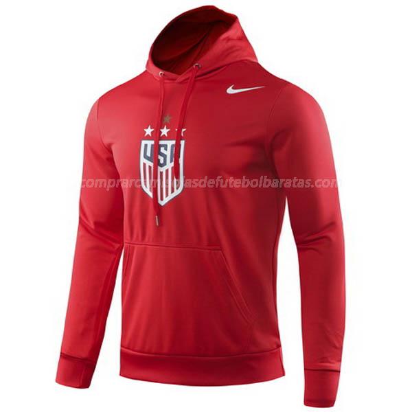 sweatshirt com carapuço usa vermelho 2019-2020