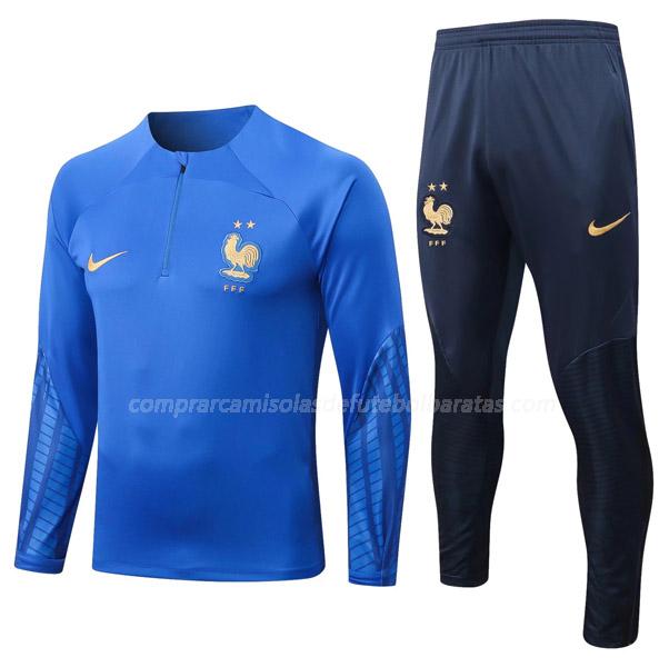 sweatshirt frança azul 2022-23
