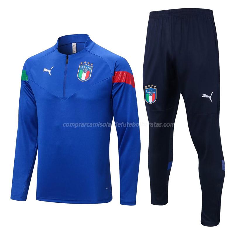 sweatshirt itália 22109a1 azul 2022-23