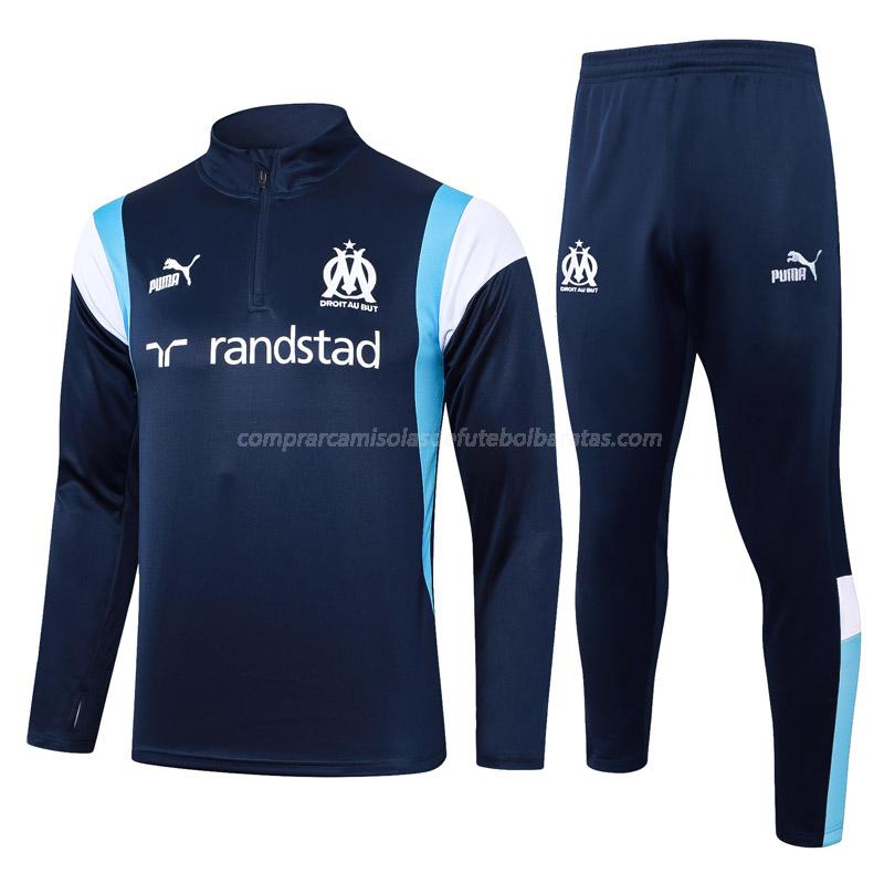 sweatshirt olympique de marsella 231111a1 azul-marinho 2023-24