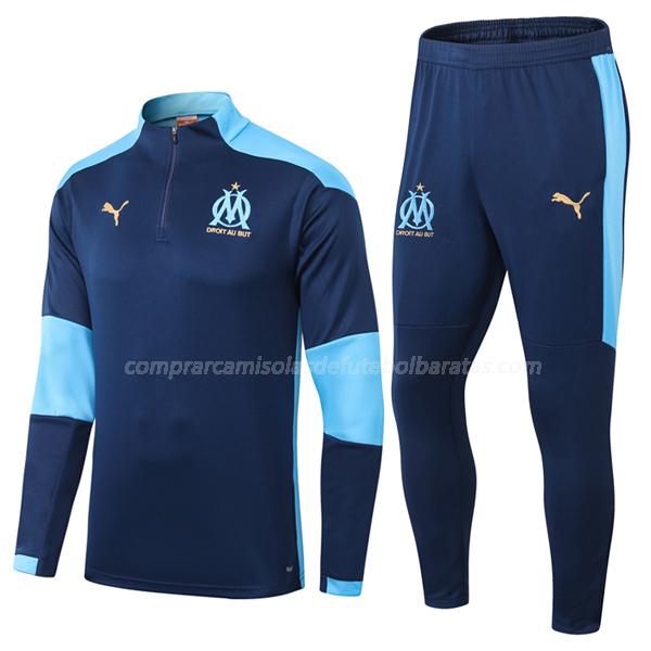 sweatshirt olympique de marsella azul 2020-21