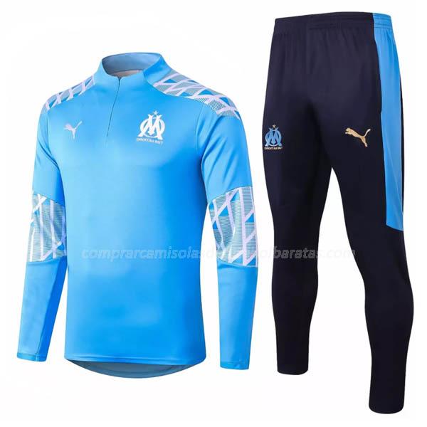 sweatshirt olympique de marsella i azul 2020-21