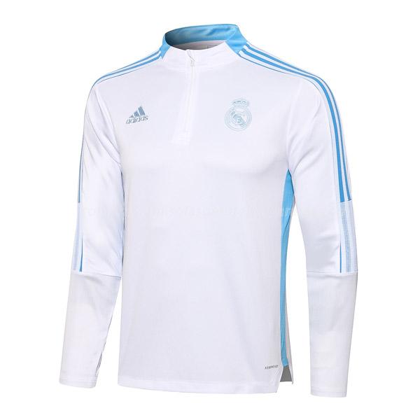 sweatshirt real madrid top branco 2021-22